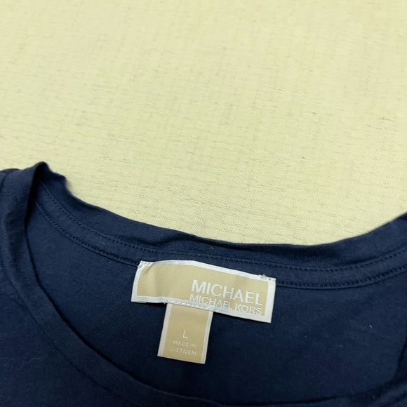 MICHAEL Michael Kors L blue ruffle sleeve top - Picture 6 of 13